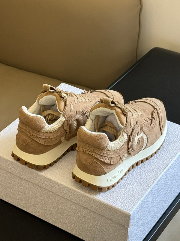 Cest CD Sneaker Marrone Pelle Scamosciata e Mesh