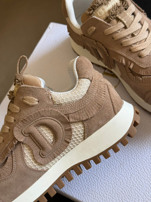 Cest CD Sneaker Marrone Pelle Scamosciata e Mesh