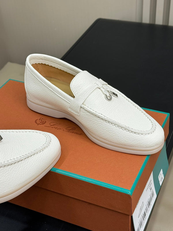 LP SUMMER CHARMS WALK LOAFERS WHITE LAMBSKIN