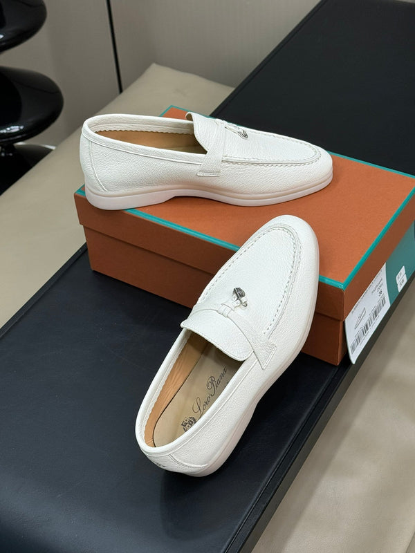 LP SUMMER CHARMS WALK LOAFERS WHITE LAMBSKIN