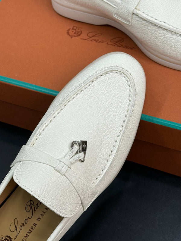 LP SUMMER CHARMS WALK LOAFERS WHITE LAMBSKIN