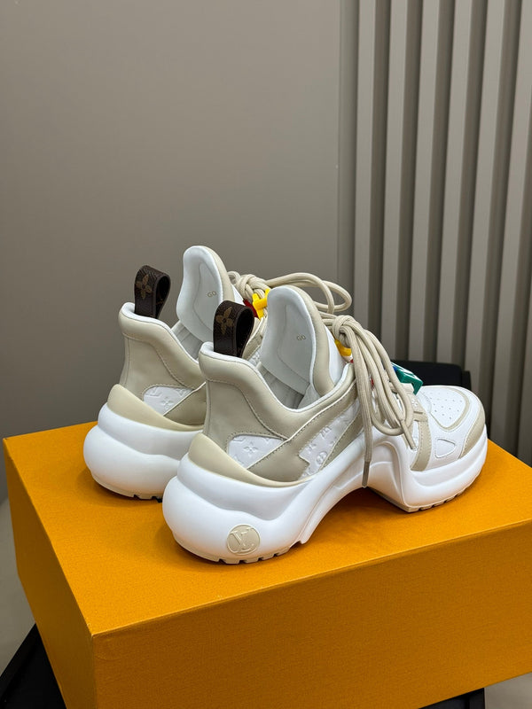 LV Archlight Sneaker White Mix Beige Calfskin