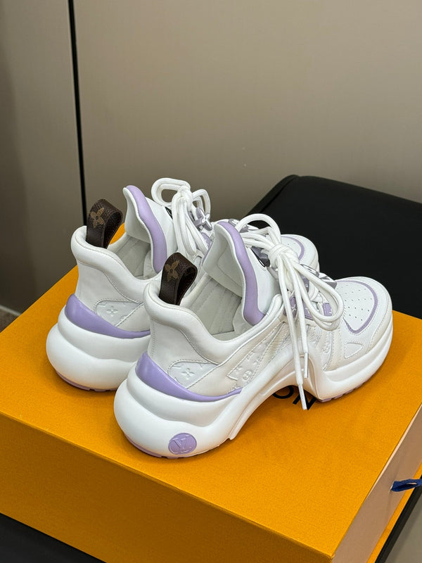 LV Archlight Sneaker White Mix Purple Calfskin