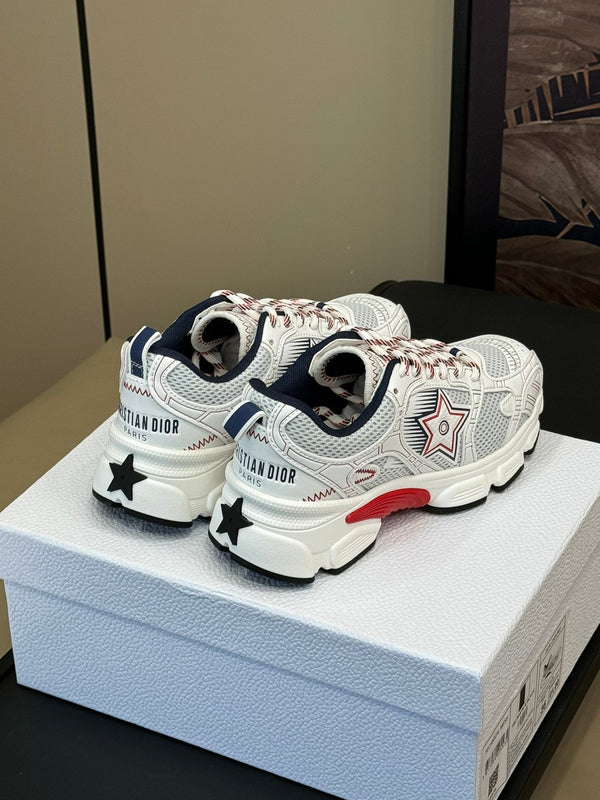 CD Chrono Sneaker Bianco Mix Tessuto a Rete Rosso 992629