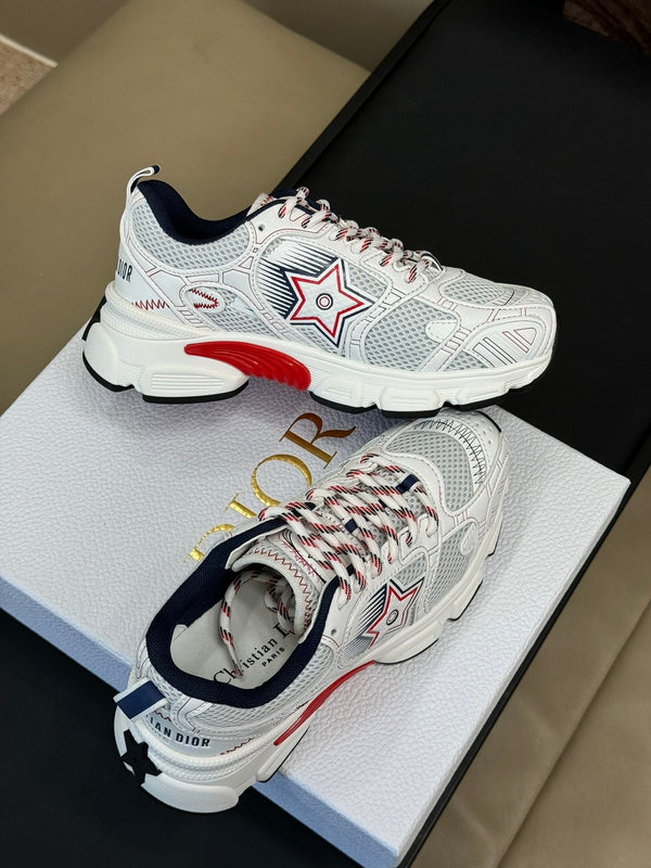 CD Chrono Sneaker Bianco Mix Tessuto a Rete Rosso 992629