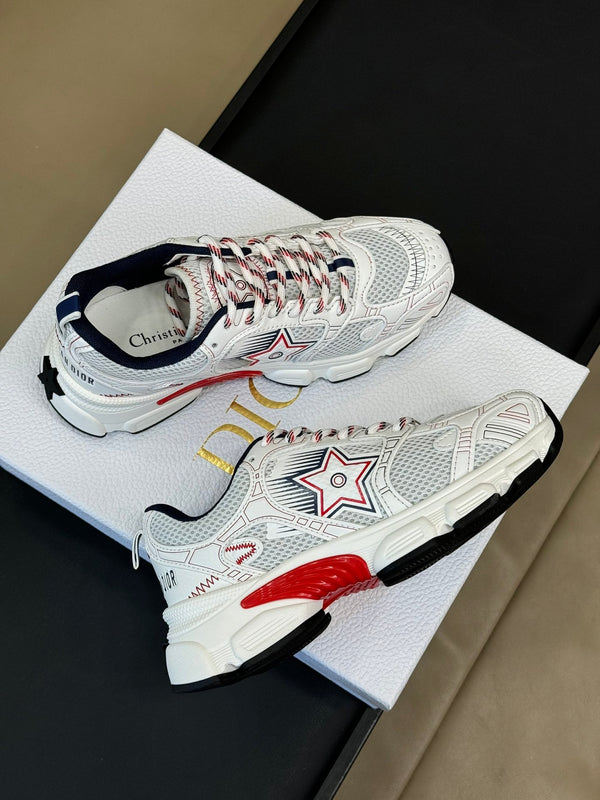 CD Chrono Sneaker Bianco Mix Tessuto a Rete Rosso 992629