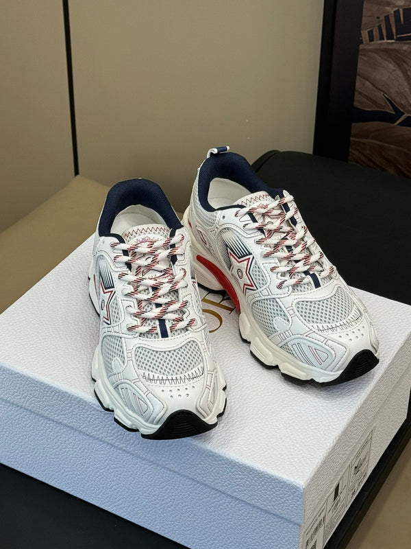 CD Chrono Sneaker Bianco Mix Tessuto a Rete Rosso 992629