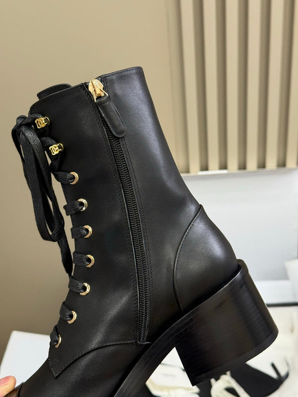 CC 25 Martin Boot Black Calfskin 408584