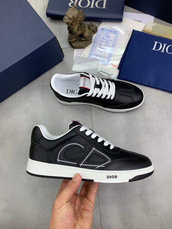 CD HOMME SNEAKERS BLACK CALFSKIN