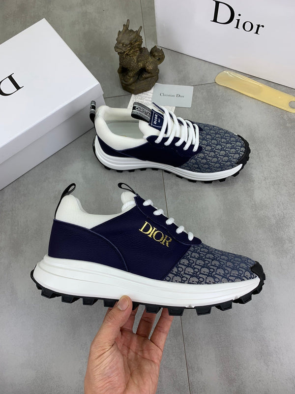 CD B24 SNEAKER NAVY AND GRAY FABRIC