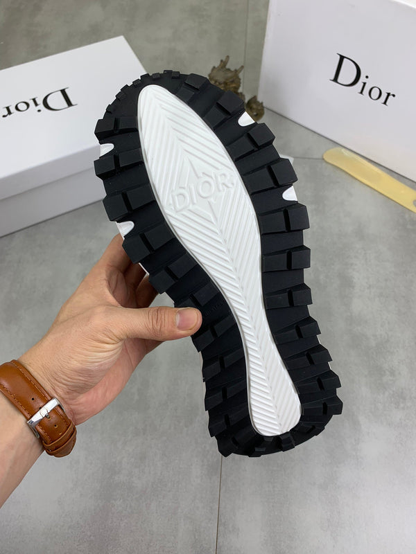 CD B24 SNEAKER IVORY AND NAVY FABRIC