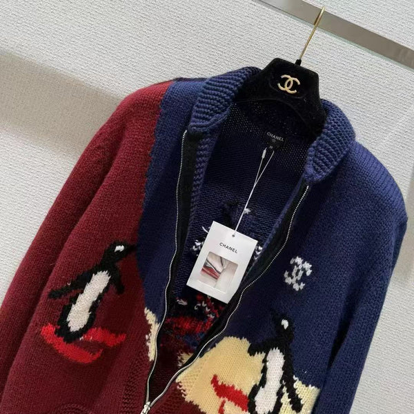 CC 26N Zipped Cardigan Multicolor Cashmere 448802