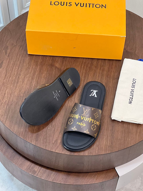 LV MULE IN CHOCOLATE BROWN MONOGRAM CALFSKIN