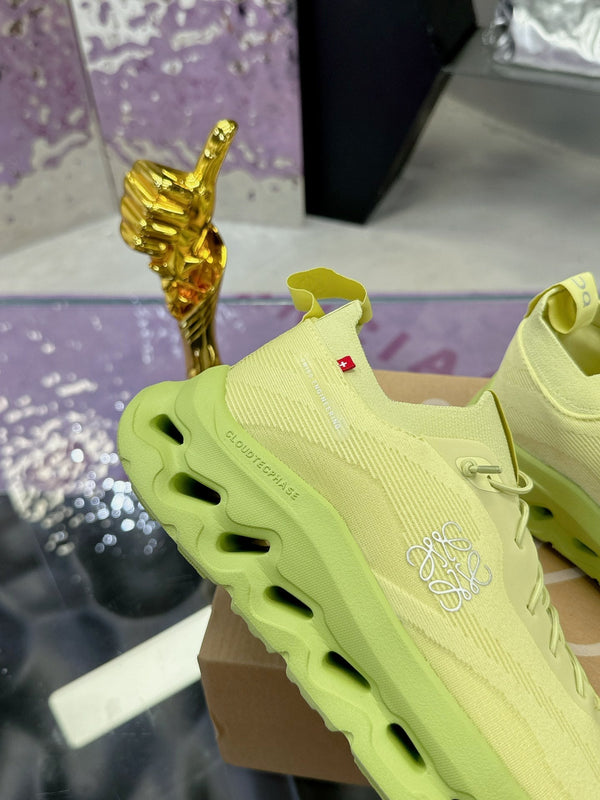 Loewe x On Cloudtilt Sneaker Lime-green Calfskin 217654