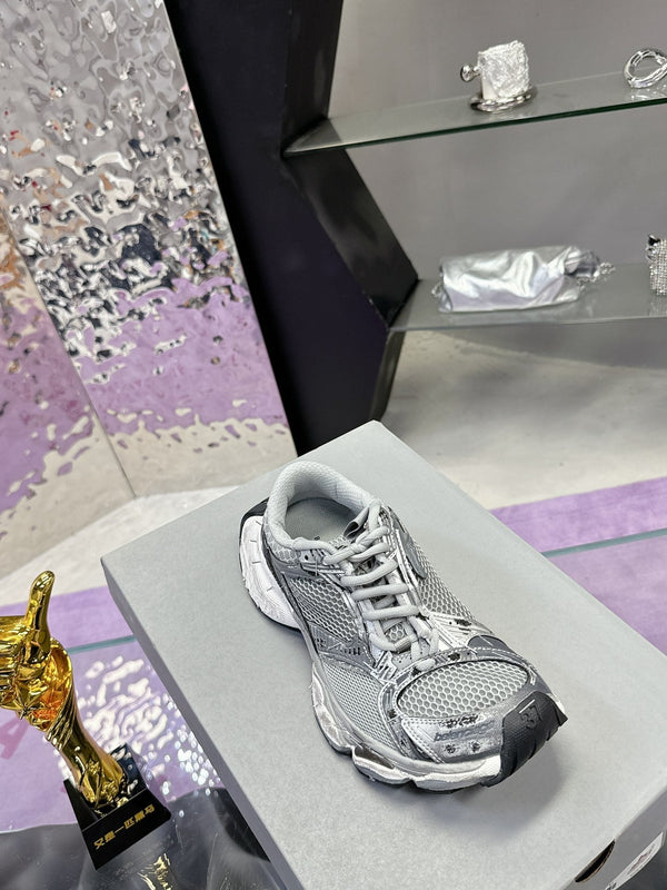 SNEAKER STAPLER IN POLIURETANO E POLIESTERE GRIGIO