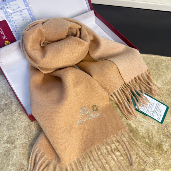 Loro Piana Long Scarf Light Brown Cashmere 150394
