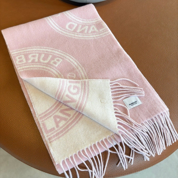 BBR Long Scarf 17CM Pink Calico Cashmere 150403