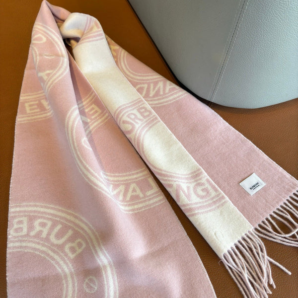 BBR Long Scarf 17CM Pink Calico Cashmere 150403