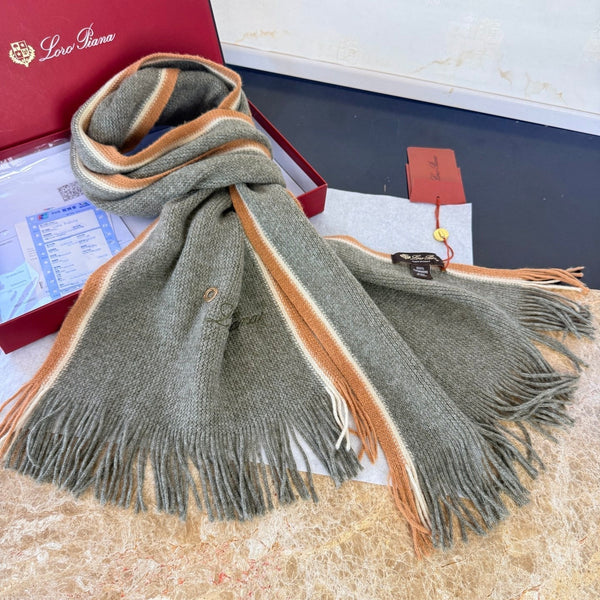 Loro Piana Long Scarf Thyme Cashmere 150405
