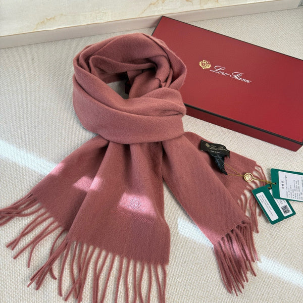 Loro Piana Long Scarf Pink Cashmere 150414