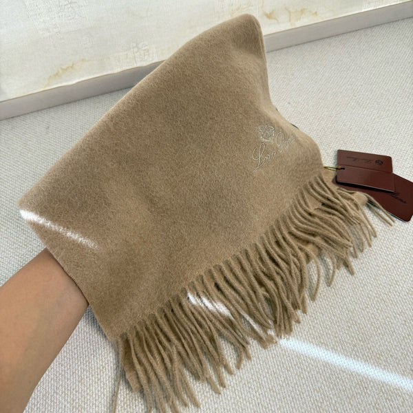 Loro Piana Long Scarf Beige Cashmere 150418