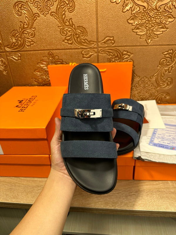 HM JACKSON SANDAL CHARCOAL SUEDE