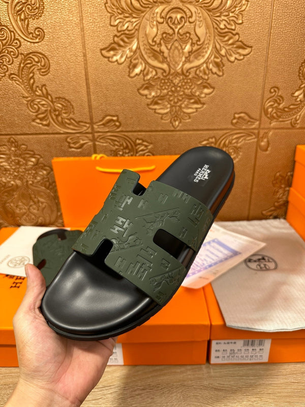 HM IZMIR SLIPPER PELLE DI VITELLO PAVONE