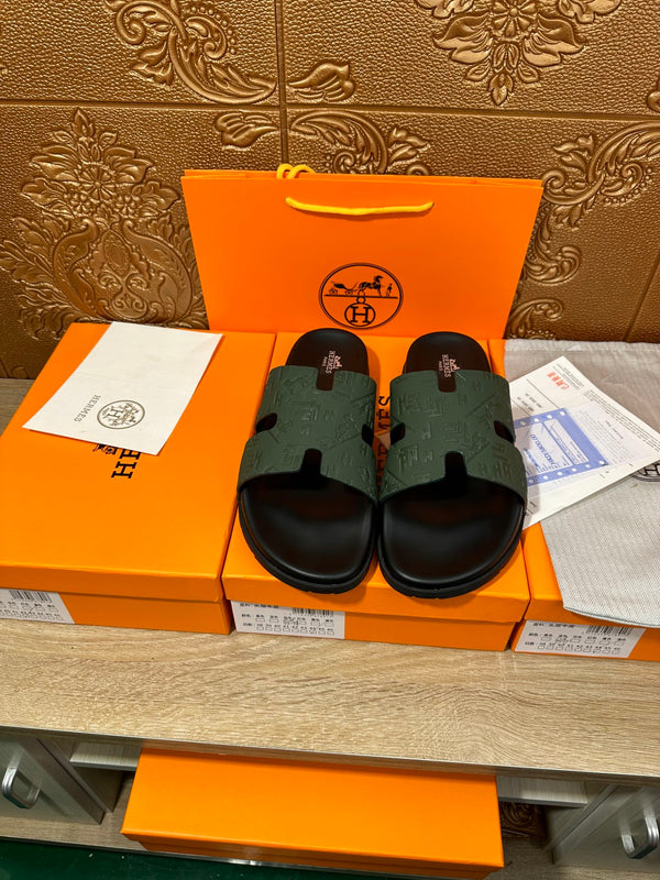 HM IZMIR SLIPPER PELLE DI VITELLO PAVONE