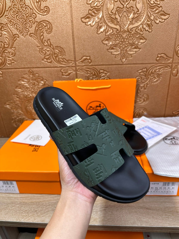 HM IZMIR SLIPPER PELLE DI VITELLO PAVONE