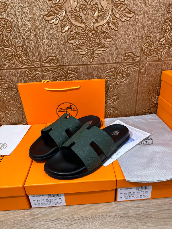 HM IZMIR SLIPPER PELLE DI VITELLO PAVONE