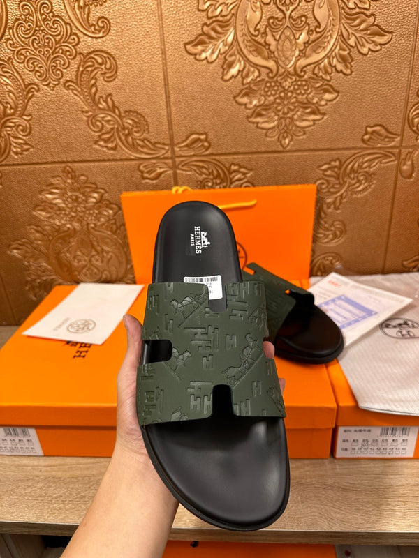 HM IZMIR SLIPPER PELLE DI VITELLO PAVONE