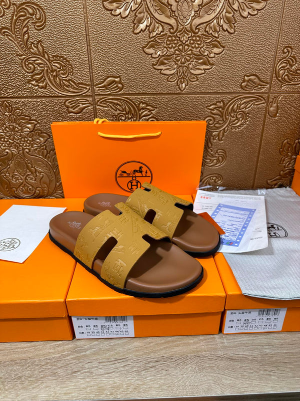 HM IZMIR SLIPPER SAFFRON CALFSKIN