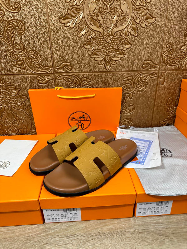 HM IZMIR SLIPPER SAFFRON CALFSKIN