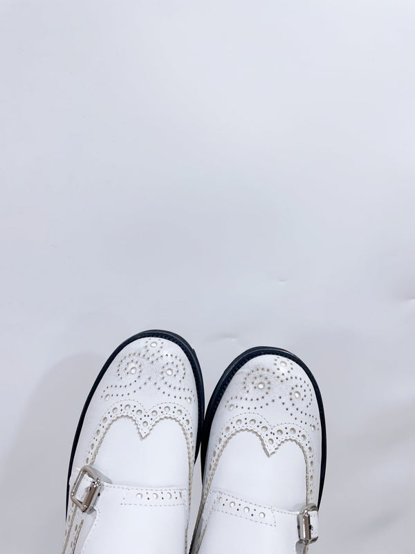 Miu-Church's Loafers White Nubuck Leather