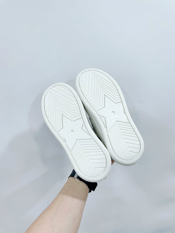 CD Star Platform Sneaker In Silver Glossy Calfskin 999868