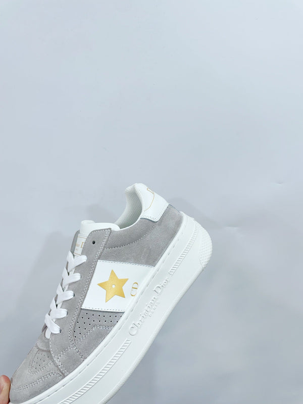 CD Star Platform Sneaker In Light Grey Suede 999870