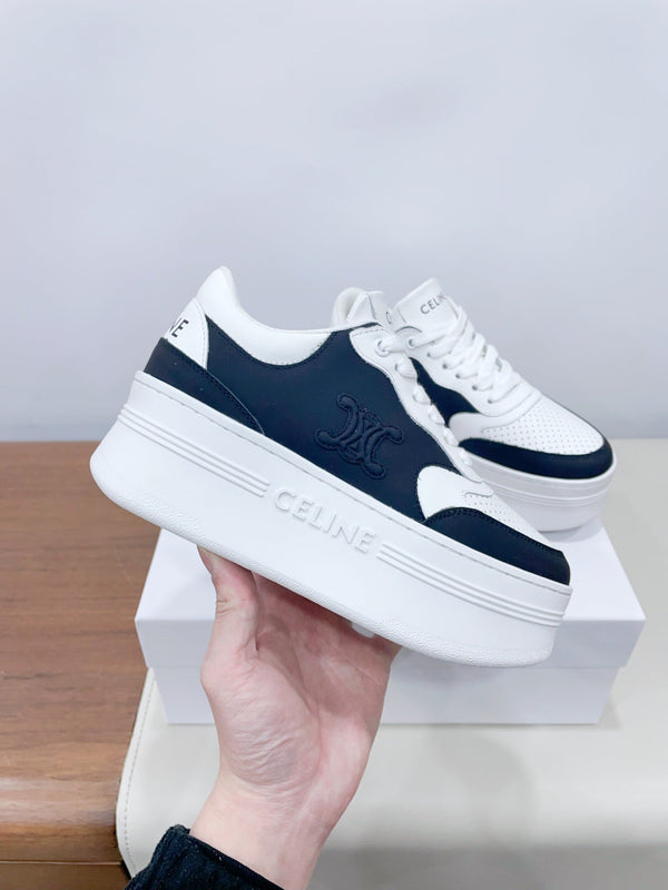 CELINE 25C Block Sneaker Black mix White Calfskin 231998