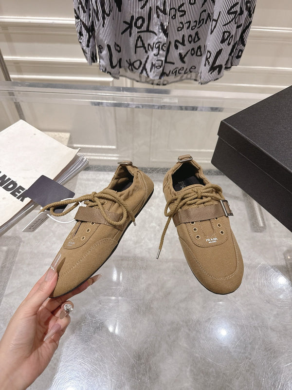 Prad 26S Low-Top Sneakers Re-Nylon Canvas Strap 148098