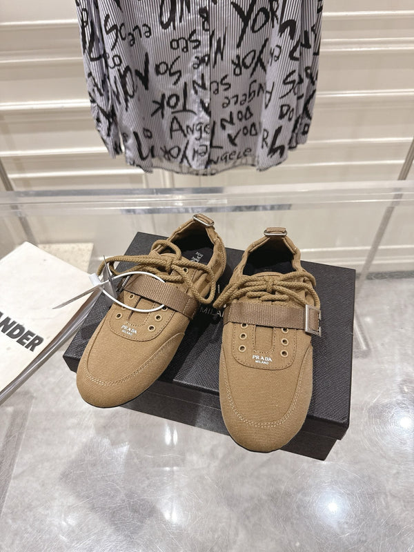 Prad 26S Low-Top Sneakers Re-Nylon Canvas Strap 148098