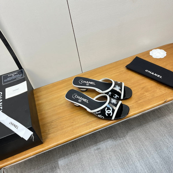 sandalo mulo 45 nero bianco pcv e vitello