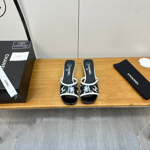 sandalo mulo 45 nero bianco pcv e vitello