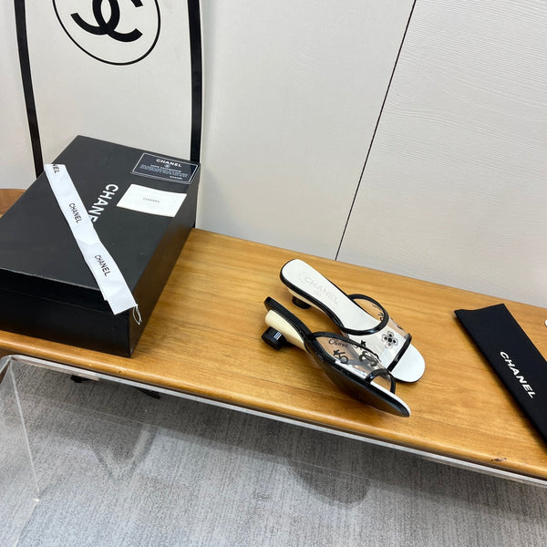 sandalo mulo 45 bianco nero pcv e vitello