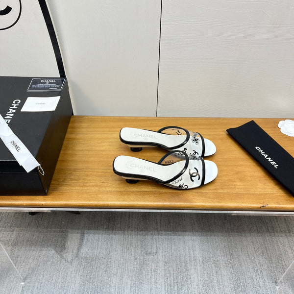 sandalo mulo 45 bianco nero pcv e vitello