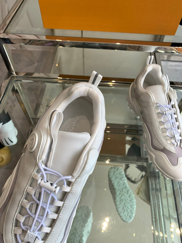 LV Rush Sneaker 40mm White Cowhide