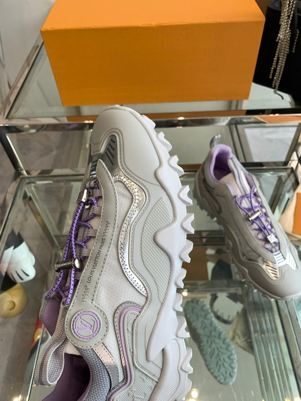 LV Rush Sneaker 40mm Grey Purple Cowhide