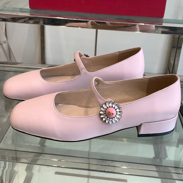 VT 25 Mary Jane Flats Pink Cowhide 292364
