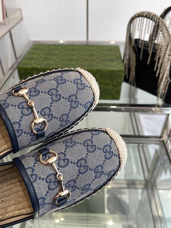 GC 2025 Espadrille With Horsebit Navy Blue Canvas 292313