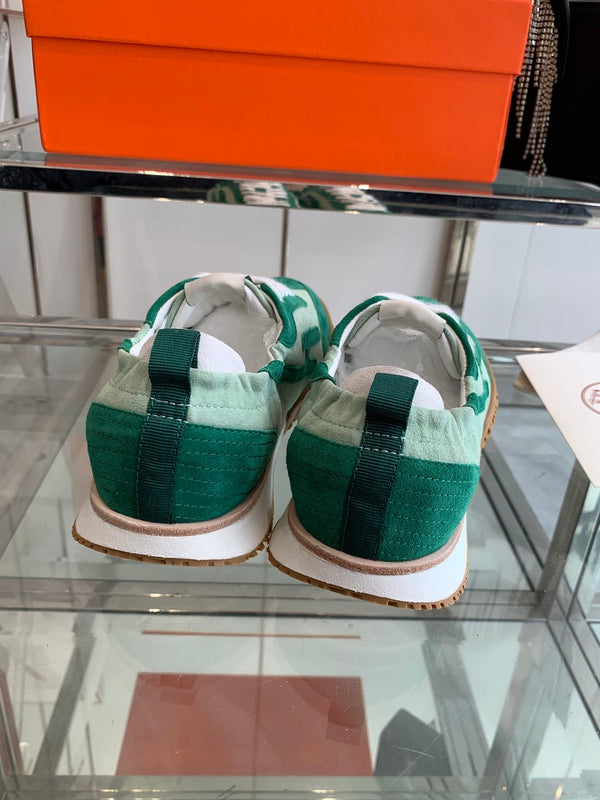 HM Jet Sneaker Green Suede 292278