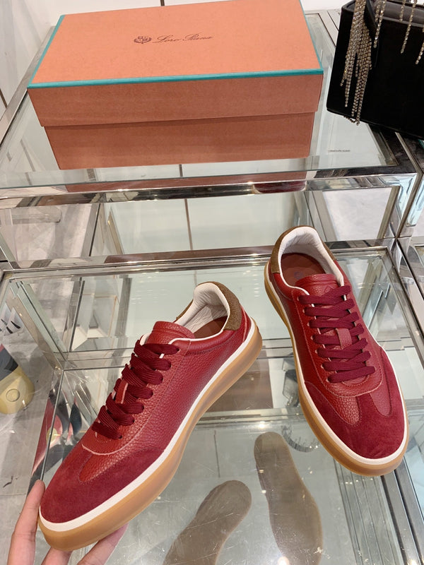 LP Tennis Walk Sneaker Red Suede 307244