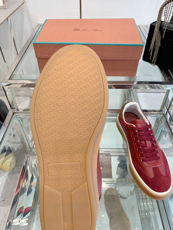 LP Tennis Walk Sneaker Red Suede 307244